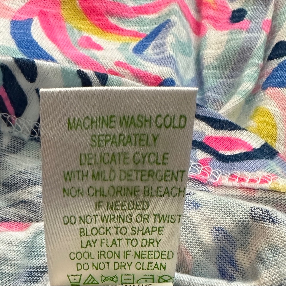 Lilly Pulitzer Medium cover up Shay Dress "Multi So Sofishticated" PTP 17" - Picture 8 of 8